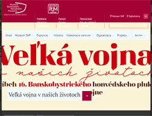 Tablet Screenshot of muzeumsnp.sk